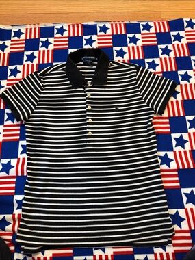 Polo by Ralph Lauren Black & White Striped Polo
